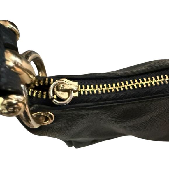 Coach Black Pebbled Leather Mia Shoulder Bag Purse F73196 - Picture 4 of 10